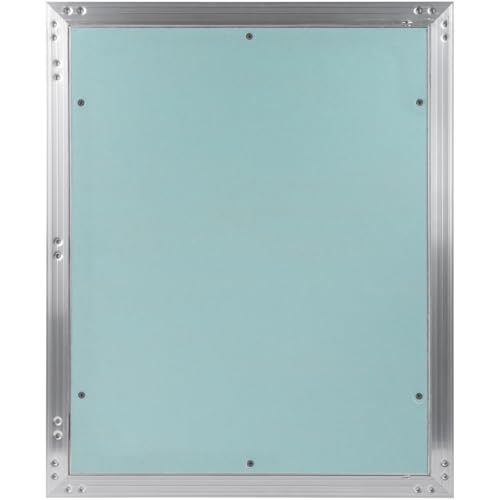 16" x 20" Drywall Access Panel – Waterproof Aluminum Frame Gypsum Hatch – Wall & Ceiling Inspection Door – Easy Install Removable Cover for Plumbing, Electrical, Utility & Ventilation Access - size: 16 x 20