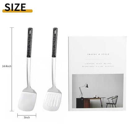 Stainless Steel Spatula with Heat Resistant Handle - color: Stainless Steel Spatula-1