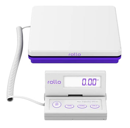 Rollo Shipping Scale for Packages - Digital Postal Scale (110 Lb Max)