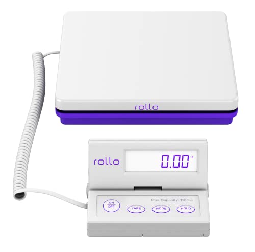 Rollo Shipping Scale for Packages - Digital Postal Scale (110 Lb Max)