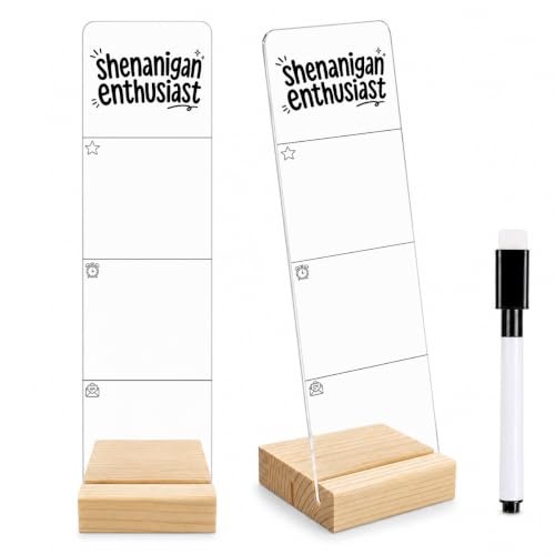 Shenanigan Enthusiast Memo Board Funny Office Acrylic Monitor Memo Board - color: Shenanigan Enthusiast