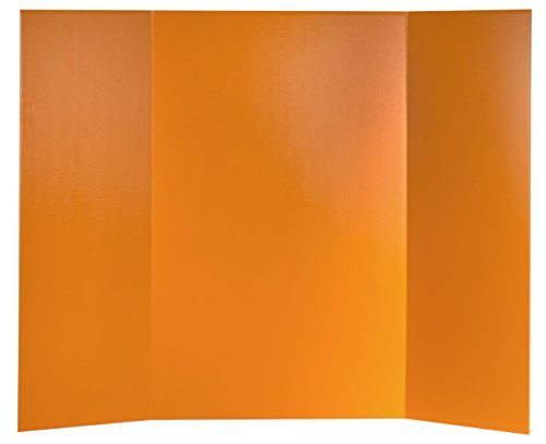 Flipside Products 36” x 48” Project Boards for Presentations, Science Fair, School Projects, Event Displays and Trifold Picture Board, Proudly Made in USA - Orange - 24 Pack - color: Orange, size: 24 Pack