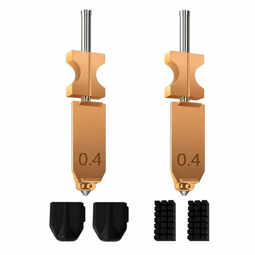 AD5X Nozzle（2pcs） for 3D Printer Extruder, Precision 3D Printer Nozzle Replacement, Durable Extruder Accessory for Additive Manufacturing & Industrial 3D Printing Applications