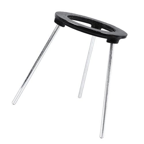 Tyenaza Burner Tripod, Open Fire Tripod Bunsen Lamp Burner Stand Cast Iron Tripod Support Holder for Chemical Experiment