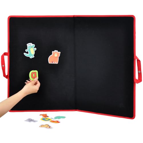 CHEFAN Large Felt Flannel Board, 31.5 x 23 in, Double-Sided - size: Extra Large