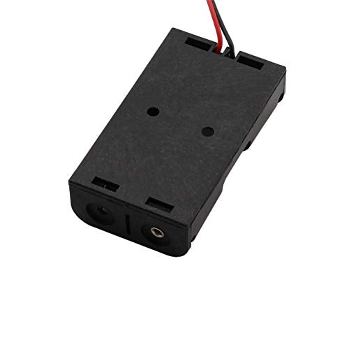 6 Pieces 2 Slots x 1.5V AA Battery Case Holder Battery Spring Clip Storage Box with 6 inches Wire Leads - size: 6 x 2 Slots AA without Switch