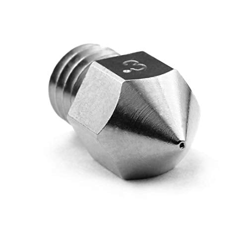 Microswiss MK8 Brass Plated Wear Resistant Nozzle (MakerBot, CraftBot, Creality, CR10, Ender, Tevo Tornado) (.3mm) - size: .3mm