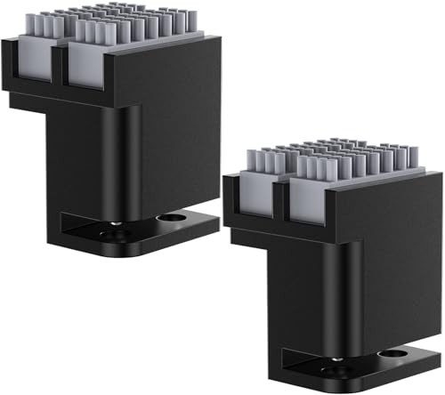 BIQU 2PCS Panda Nozzle Brush Kit for Bambu-Lab P1S/P1P/X1C/X1E 3D Printers, Plug in Play, Upgrade Dual Brush Heads Silicone Nozzle Wiper for Filament Cleaning