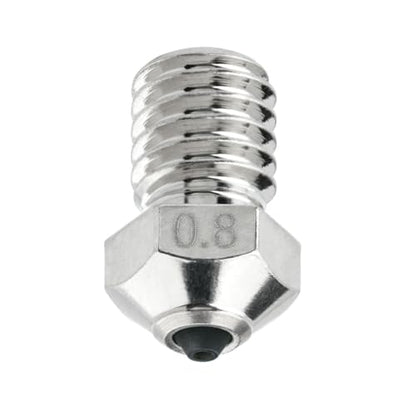 Diamond PCD Nozzle 0.8mm for E3D V6 Hotend, Prusa i3 MK3S / MINI, Anycubic i3 Mega/Kobra/Kobra Neo 3D Printer and More, Hardened High Precision, Nickel Plated Copper - size: Diamond PCD, style: 0.8mm Nickel Plated Copper