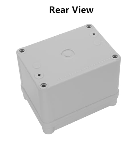 LeMotech Junction Box IP67 Waterproof Dustproof ABS Plastic Project Box for Electrical Outdoor Enclosure Gray 4.3 x 3.1 x 3.3 inch (110 x 80 x 85 mm) - size: 4.3" x 3.1" x 3.3" (1pc)
