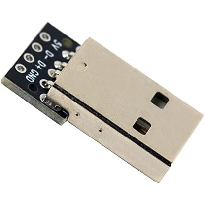 10pcs USB Type A Male Breakout Board 2.54mm/0.1" Pitch with 2Type 4 Pin Solder Pin Header (Straight and 90 Degree)