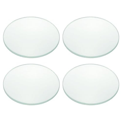 PATIKIL Convex Lens, 200mm Focal Length 50mm (1.97") Diameter Round Glass Magnifying Telescope Lens Trial Set Ground Edge for Lab Physics Class Optics, 4 Pcs - size: 200mm FL, 50mm Dia.