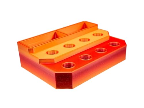 Slide Stand-14mm Eight Spaces with Segmented Storage (Dragons Breath) - color: Dragons Breath