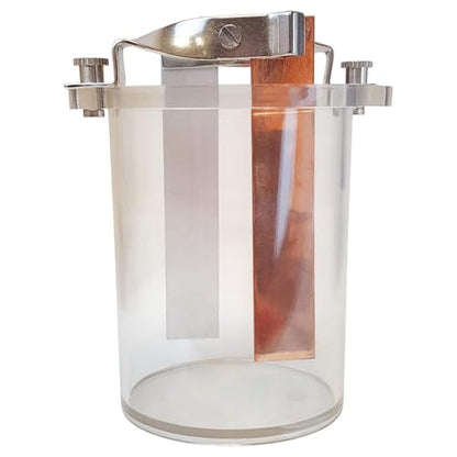 4-1822: Voltaic Cell w/Two Electrodes Clear Demo Cell