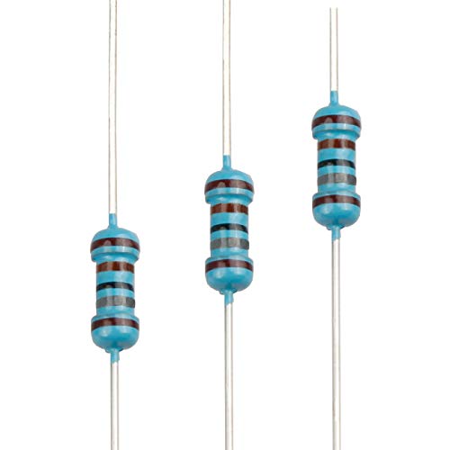 100pcs 1.8K ohm Resistor 1/4w (0.25 Watt) ±1% Tolerance Metal Film Fixed Resistor, Multiple Values of Resistance Optional - size: [E6P005] 1.8K ohm