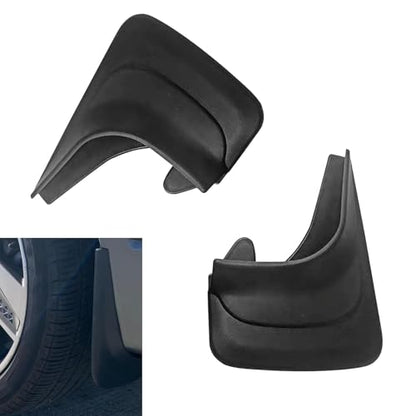 2 PCS Car Mud Flaps, Splash-Proof Mud Splash Guards Tire Protector, Front and Rear Mudguard Replacement, Universal for Most Sedans (Black #S) - color: Black #S