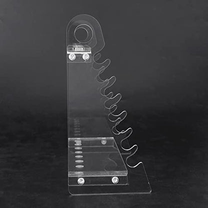 Pilipane Organic Glass Trapezoid Pipette Holder Stand Support Rack for Laboratory Experiments with 1.5cm Hole Diameter Durable and Portable Design