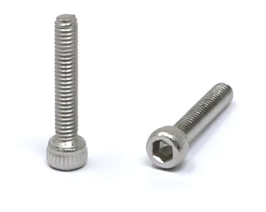 iexcell 100 Pcs M2.5 x 14mm Thread Pitch 0.45 mm Stainless Steel 304 Hex Socket Head Cap Screws Bolts Kit - size: M2.5 x 14mm