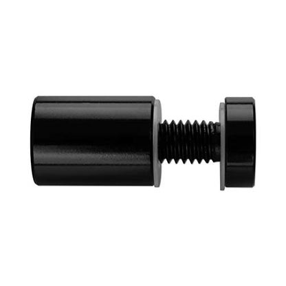 Sign Standoff 1/2" x 3/4", Solid Aluminum Sign Standoff Screws Mounting Hardware Polished Black for Glass Panel, Acrylic Panel,Pack of 4 - color: Black, size: 1/2"x3/4" 4 Pack