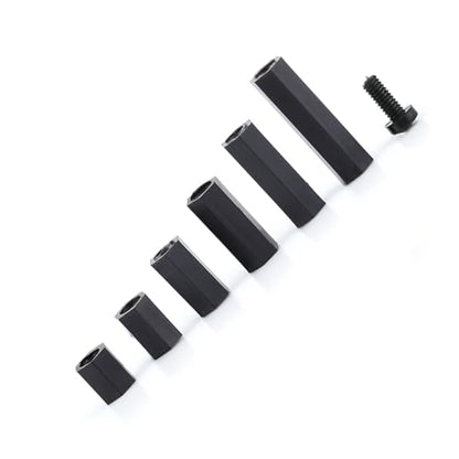 Eujgoov Nylon PCB Standoff Spacer Kit PA66 M2 M3 Male Female Threaded (M2 - size: M2 dual-pass-D model