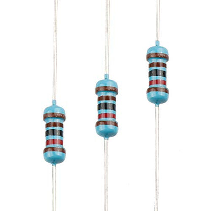 100pcs 1.2K ohm Resistor 1/4w (0.25 Watt) ±1% Tolerance Metal Film Fixed Resistor, Multiple Values of Resistance Optional - size: [E6P005] 1.2K ohm