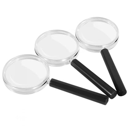 SenseYo 10 Pack 3X Mini Kids Magnifying Glass Handheld Small Magnifier for Seniors Reading Close Work Book Newspaper Hobby Nature Exploration Scientific Activities