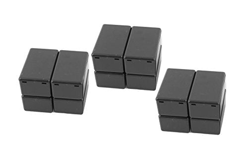 60 x 36 x 25mm Waterproof Electric Project Case Junction Box with Cover Black Plastic, 12-Pack - size: 60 x 36 x 25mm(12PCS)