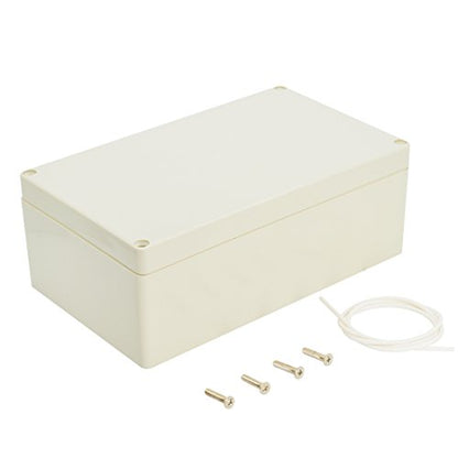 LeMotech Waterproof Dustproof IP65 ABS Plastic Junction Box Universal Electric Project Enclosure Pale Gray 7.9 x 4.7 x 2.95 inch (200 x 120 x 75 mm) - size: 7.9"x4.7"x2.95"