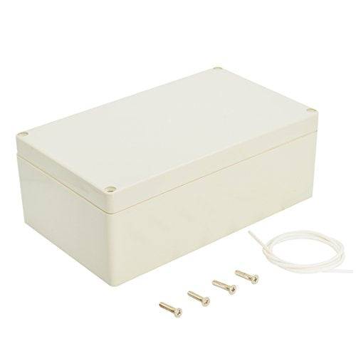 LeMotech Waterproof Dustproof IP65 ABS Plastic Junction Box Universal Electric Project Enclosure Pale Gray 7.9 x 4.7 x 2.95 inch (200 x 120 x 75 mm) - size: 7.9"x4.7"x2.95"
