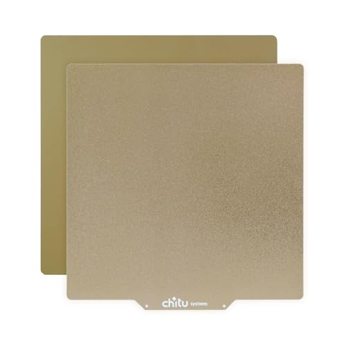 Double Sided Texture PEI Build Plate for Neptune 3 Plus/Neptune 4 Plus 3D Printer, 330x330mm High Temperature Resistance 3D Printer Flexible Spring Steel Removable Platform - size: 330x330mm, style: Double Sided PEI Texture