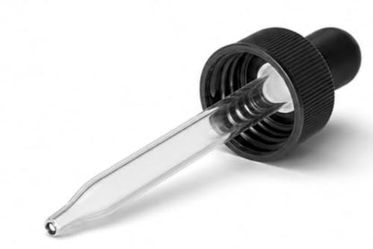 22/400 Black Bulb Glass Droppers with Rubber Bulb Made in USA Pack of 144 - size: 22/400 (7 mm x 108 mm), 144 Caps per Case