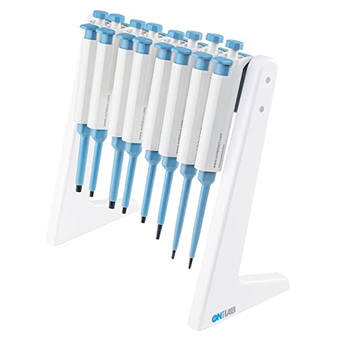 ONiLAB Linear Pipette Rack, Laboratory Pipettor Holder for 8 Pipettes - style: Linear