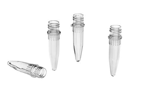 Biologix 1.5ml Screw Cap Microtubes, No Caps, Conical Bottom, 500 Tubes/Pack, - size: 1.5ml