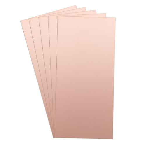 uxcell 5pcs 200x100mm Double Sided Copper Clad Laminate PCB Circuit Board FR4 1.5mm Thickness DIY Prototyping PCB Board - size: 200mmx100mmx1.5mm