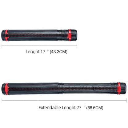 TRANSON 2-Pack Small Poster Tube Storage 17“ to 27” Extendable for Documents Blueprints Artworks Scrolls - color: 2 Pack-Red