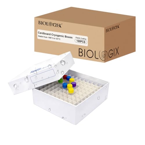 100-well Cryo Boxes, Plastic Coating, 2 Inch Height, Case of 100 - size: 2 in,100-well