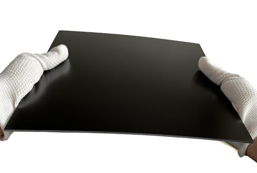 G10 Fiberglass Garolite 3D Printer Build Surface Plate Semi-Flexible Sheet 235mm/9.25"(Black Color),200/220/250/257/310/400mm Available - size: 235X235X2.0MM