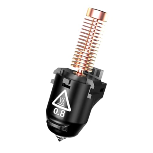 Original 0.8mm AD5M Hotend for FLASHFORGE Adventurer 5M,All Metal Hardened Steel Nozzle,3S Quick Detachable,Up to 280℃ High Temperature High Flow 32mm³/s Perfect for Large‑Model and Bulk‑Print - style: 0.8mm