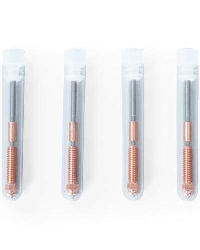 Creality Official K1C Nozzles 4 PCS, Unicorn Quick-Swap Nozzle Kit,High Speed Tri-Metal Steel-Tipped Copper and Titanium Alloy Heatbreak Nozzle Kit Suitable for Creality K1C,Ender 3 V3,V3 Plus Models - size: 0.4 0.6 0.8mm*4