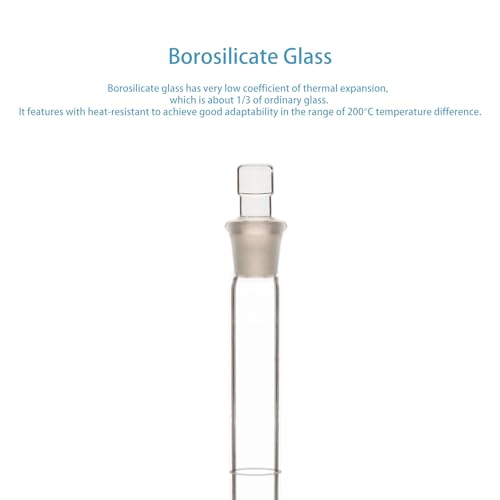 stonylab Glass Volumetric Flask Class A with Glass Stopper, Borosilicate Glass Heavy Wall Volumetric Flask Tolerance ±0.02 ml, 10 ml - size: 10 ml