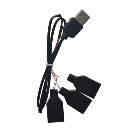 BRIKSMAX 1-to-3 USB Connector Compatible with Building Block Lighting Systems, DIY Display Lighting Accessories(50CM) - size: 1-to-3 USB Connector
