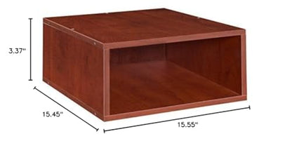 Niche Cubo Half Size Stackable Storage Cube- Warm Cherry (PC1206WC)