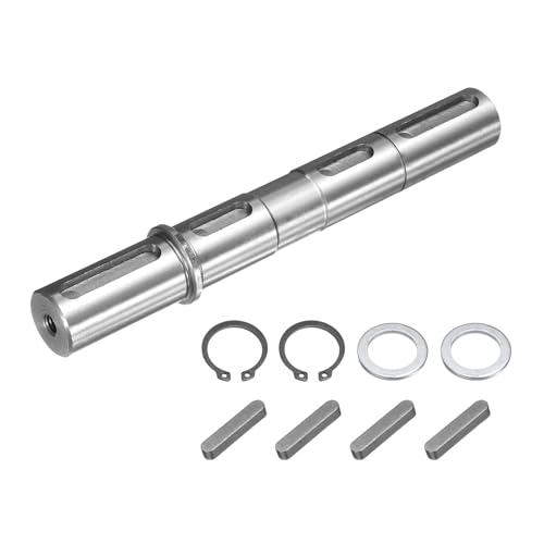uxcell Output Double Shaft, 25mm Diameter, 198mm Length, Alloy Steel - size: Double Shaft, style: 25mm Shaft, 198mm Length