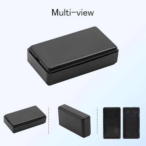 Project Box 8 Pieces Electrical Box Small Junction Box ABS Plastic Enclosure Power Electronic Case Black 1.97" x 1.10" x 0.59"(50 x 28 x 15mm) - color: Black, size: 1.97" x 1.10" x 0.59"