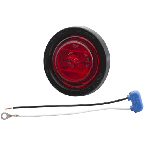 Grote 47472 Supernova LED Clearance Marker Light - 2.5", Kit (47122 + 91400 + 67001), Red