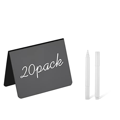 20 Pack 4"x3"Mini Chalkboard Signs for Chalk Sign for Food - Party - Buffet - Table Sign Chalkboard - Wedding - Bakery - Small Chalkboard Sign - Mini Chalkboard Signs for Food - style: Chalkboard V 20