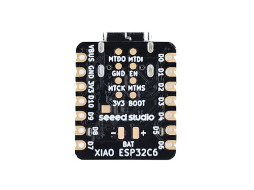 Seeed Studio XIAO ESP32C6-2.4 GHz WiFi 6, Bluetooth 5.3, Zigbee, Thread (802.15.4), ESP Rain Maker, AWS IoT, Support Microsoft Azure, Smart Home - color: ESP32C6, size: 1PCS