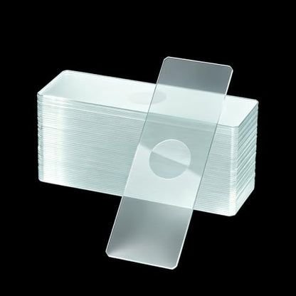 Single Depression Microscope Slides, 50 PCS 1" x 3" for Lab - color: Single Concavity