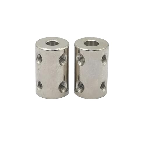 5Pcs 5mm to 6mm Bore Rigid Coupling Set,Steel Rigid Motor Shaft Coupler Adapter with Screws for CNC Machine 3D Printer RC Motor Accessories and DIY - size: 5mm to 6mm