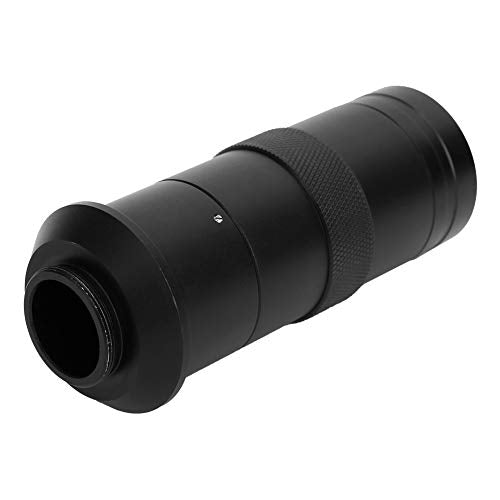 Oumefar 100X Digital Microscope Camera C-Mount Lens Zoom Eyepiece Magnifier Lens Accessory Objective for Watches Jewelry Fingerprint Identification, Archaeology, School Teaching